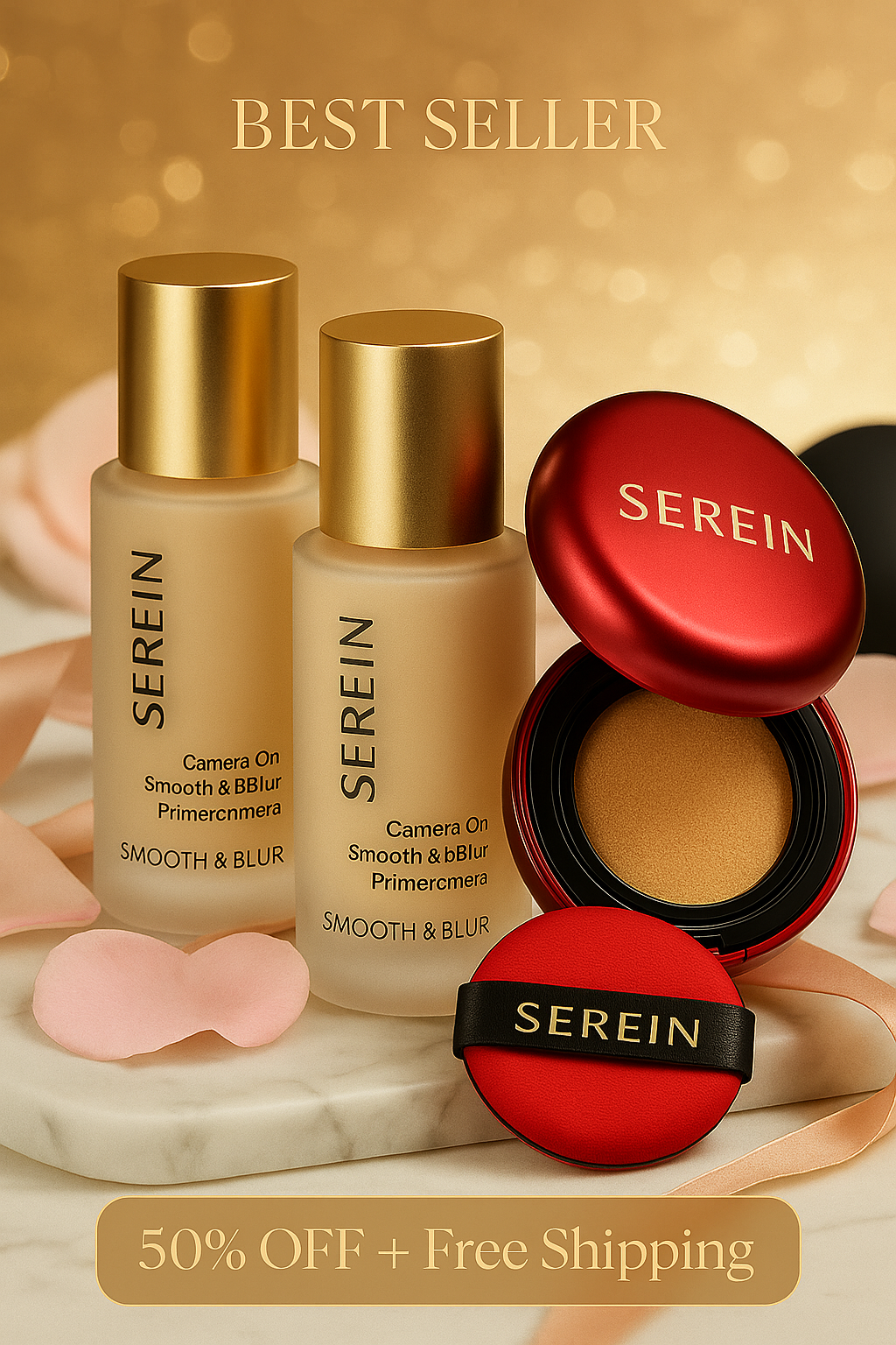 Serein™ BrightFix Radiance Set — Colour Corrector + FREE Brush & Mascara